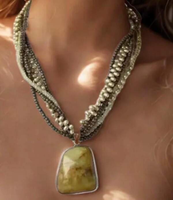 Opal Pendant Necklace